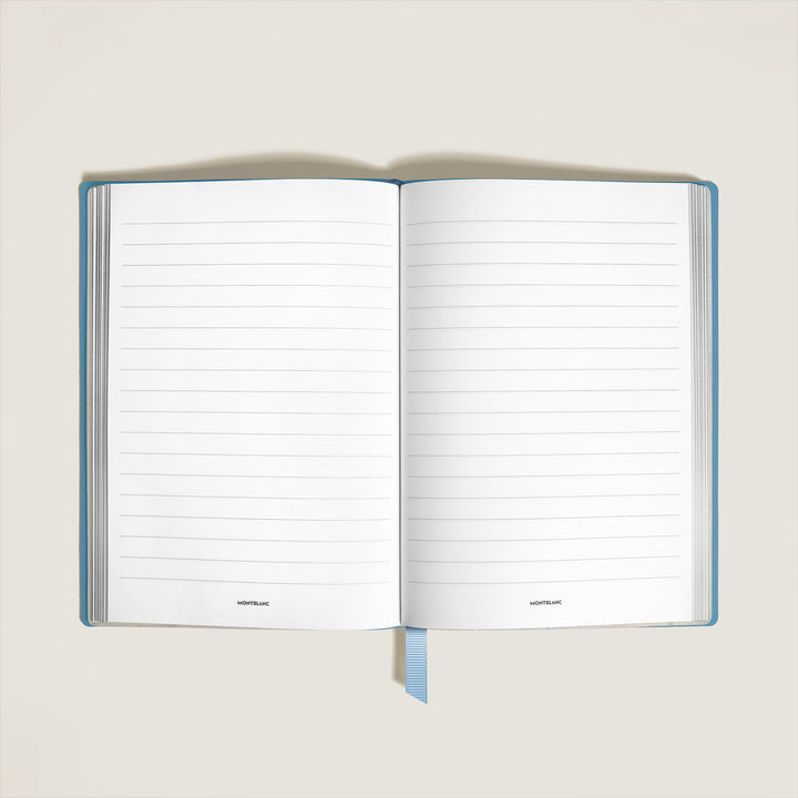 Montblanc Notebook Medium in Saffiano Leather, Pale Blue - Lined Pages