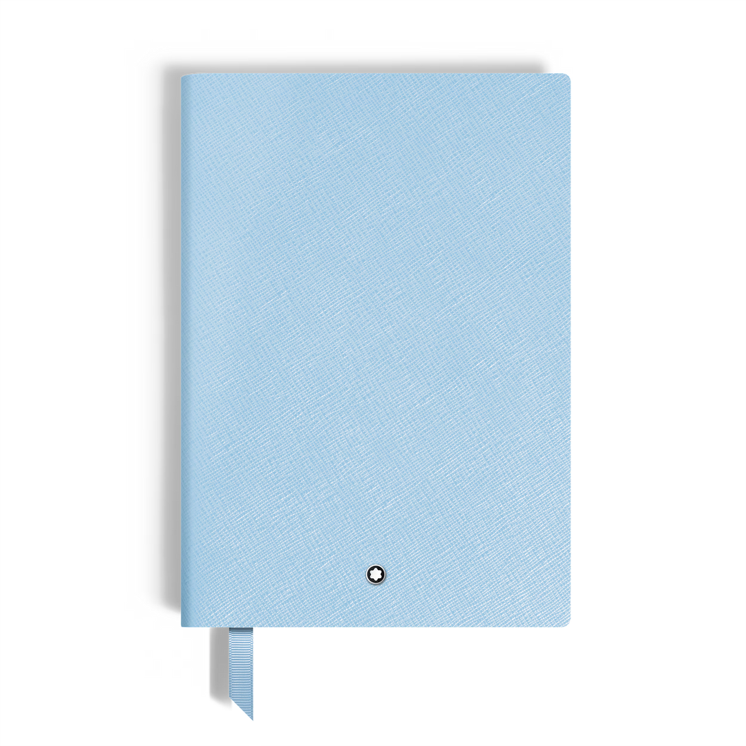 Montblanc Notebook Medium in Saffiano Leather, Pale Blue - Lined Pages