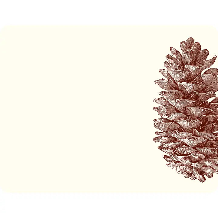 Alexa Pulitzer A2 Pinecone Note Card with Plain Envelope (10ct)