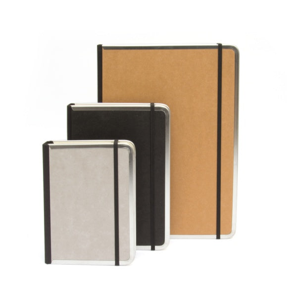 Bindewerk Basic Metal Edge Notebook A5 (5.75x8.25) - Black