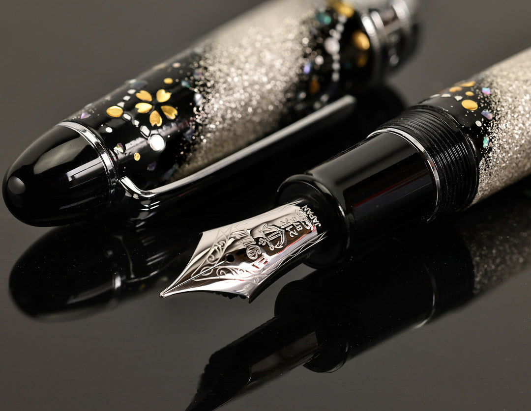 Sailor King of Pen - SILVER COSMOS Maki-e Fountain Pen