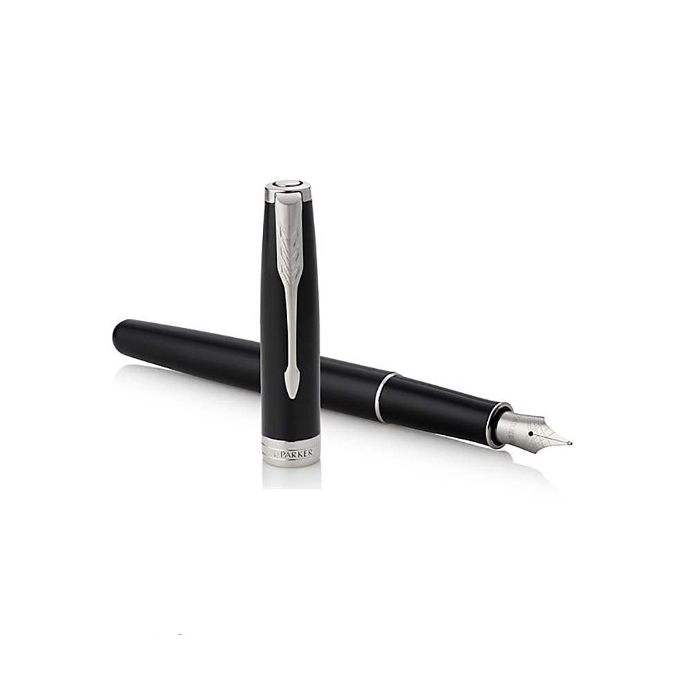 Parker Sonnet Fountain Pen - Glossy Black with Rhodium