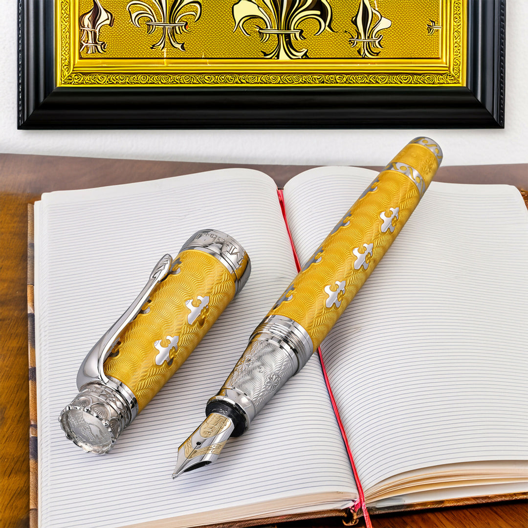 Michel Perchin Yellow Fleur De Lis