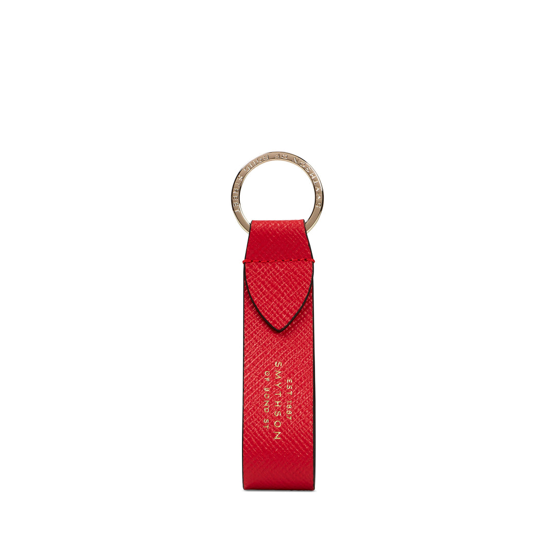 Keyring with Leather Strap in Panama | SMYTHSON LONDON