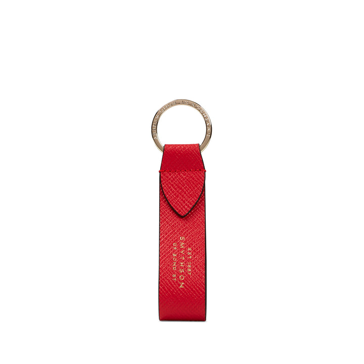 Keyring with Leather Strap in Panama | SMYTHSON LONDON