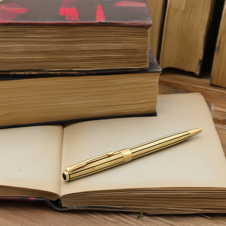 Parker Premier Gold Plated Regency Stripes Ballpoint