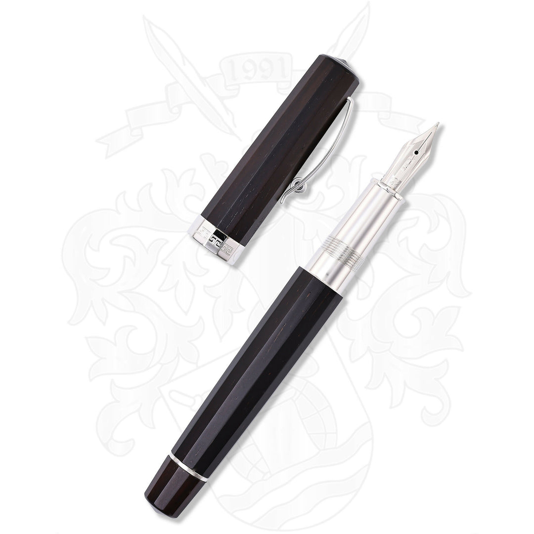 Omas Arte Italiana Art Deco Wood Fountain Pen (Rosewood)