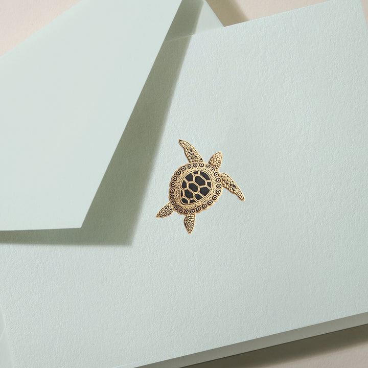 Crane Sea  Turtle Note Card