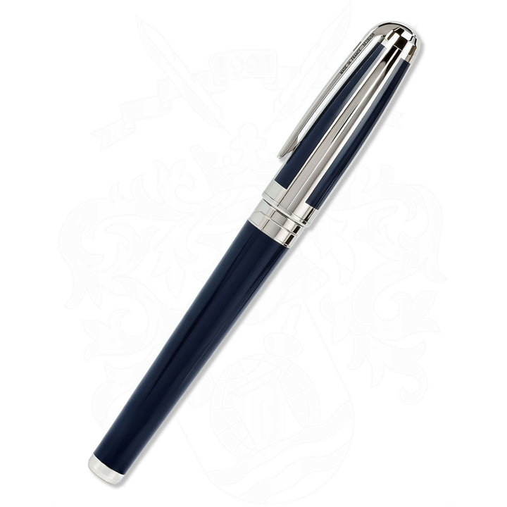 S.T. Dupont Olympio XL Silver Blue Fountain Pen