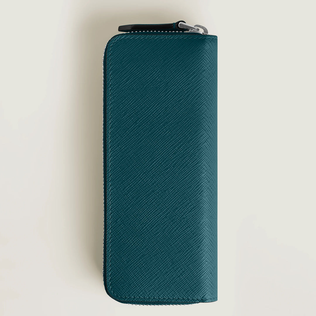 Montblanc Sartorial 2-Pen Pouch w/Zipper - Cyprus Blue