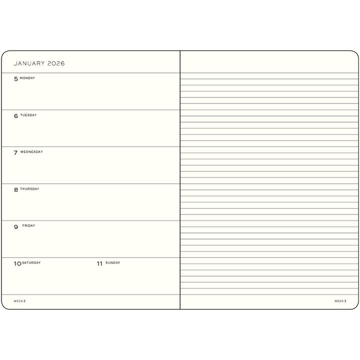Leuchtturm Weekly Planner & Notebook 2026