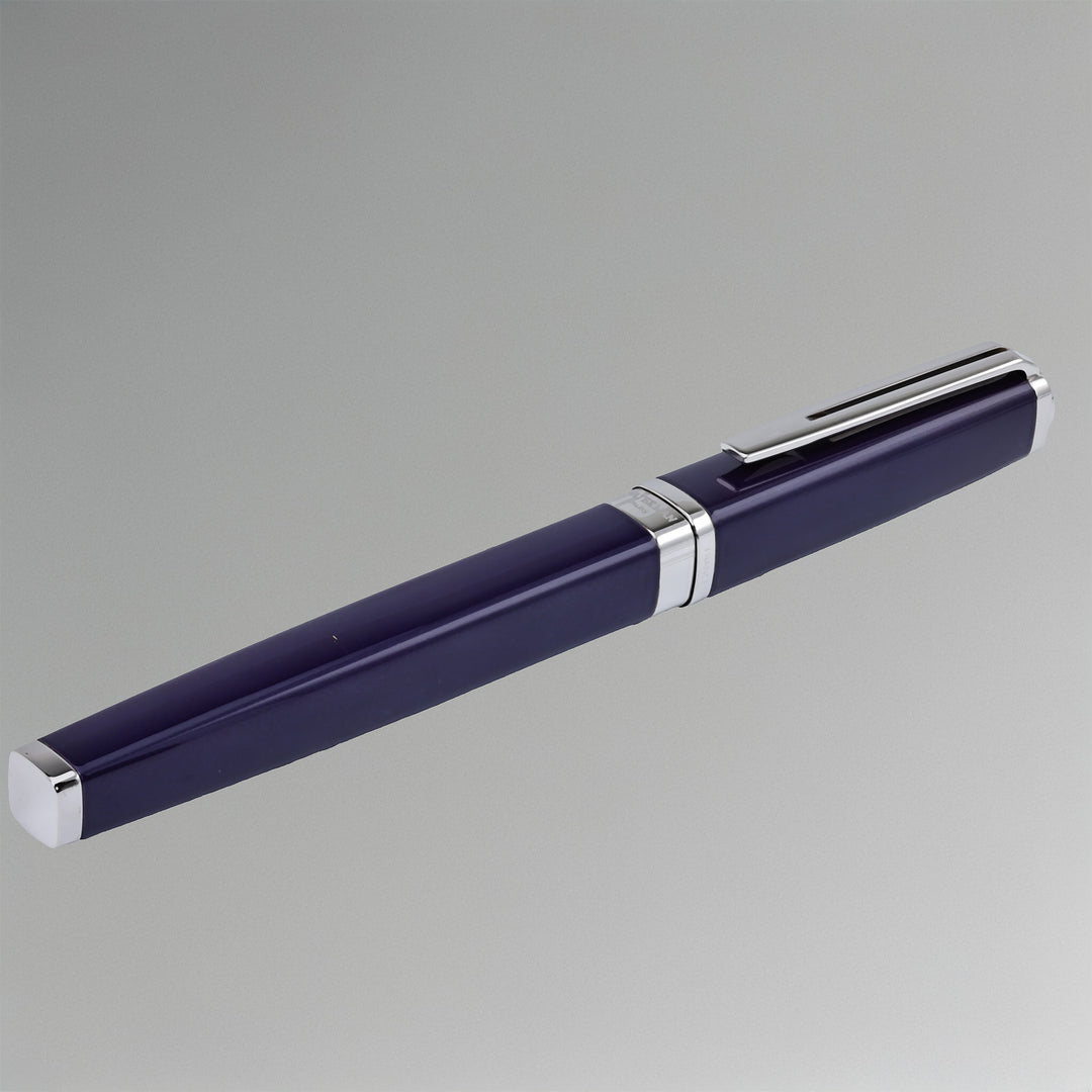 Waterman Exception Slim Blue wIth Silver Trim Rollerball