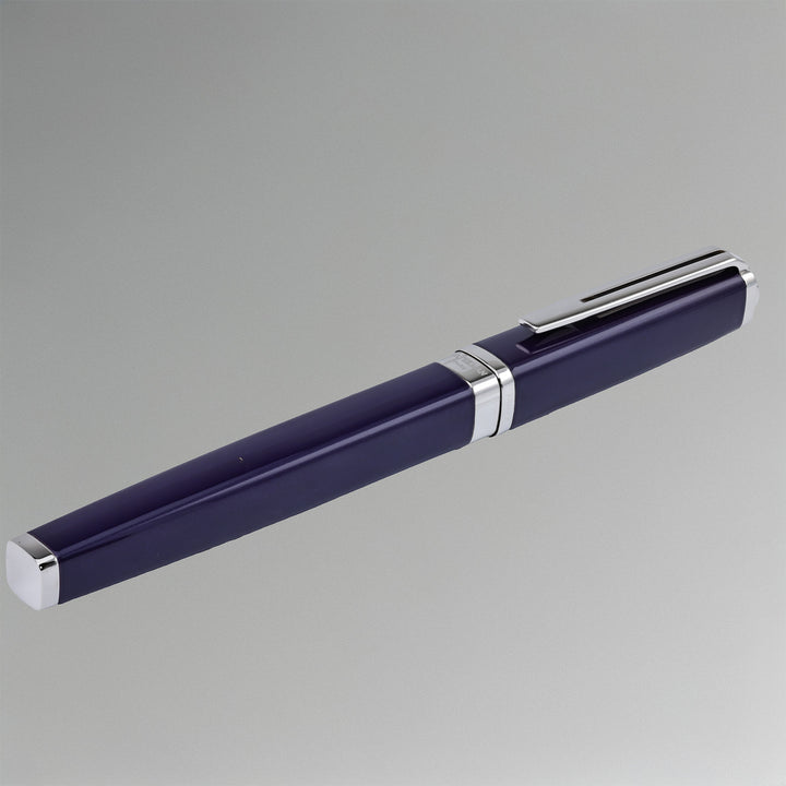 Waterman Exception Slim Blue wIth Silver Trim Rollerball
