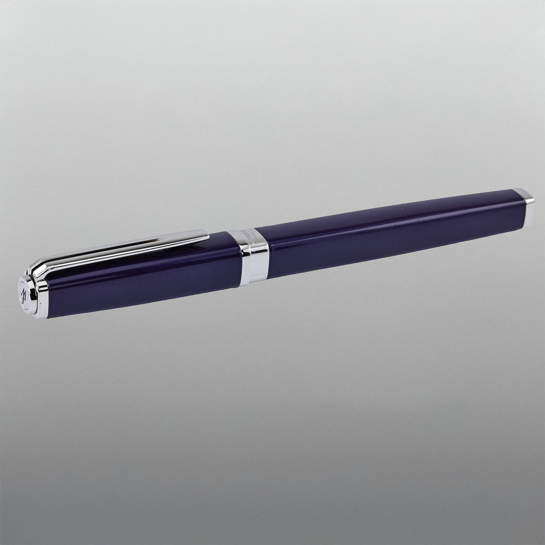 Waterman Exception Slim Blue wIth Silver Trim Rollerball
