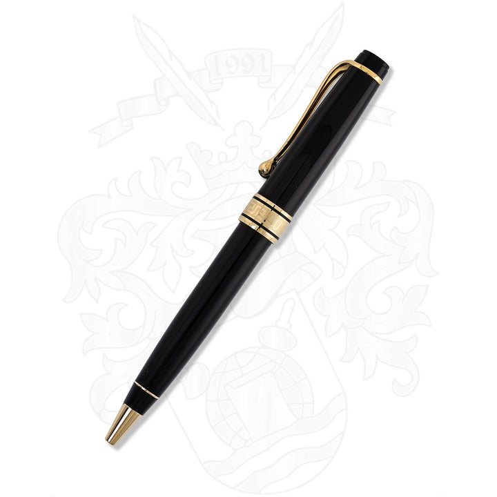 Aurora Optima Black With Gold Trim Ballpoint