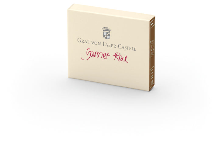 Graf von Faber-Castell Garnet Red Ink Cartridges | Box of 6