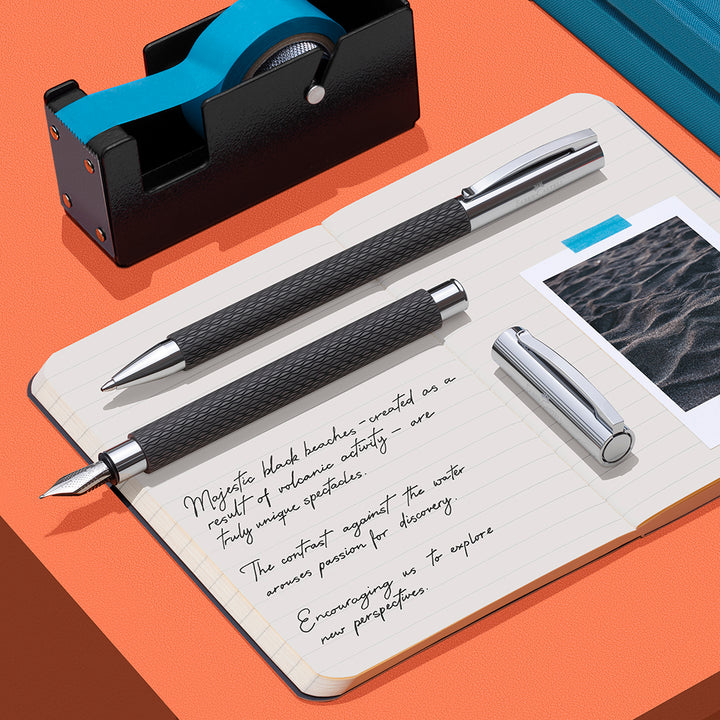 Faber-Castell Ambition Opart Black Sand Ballpoint Pen