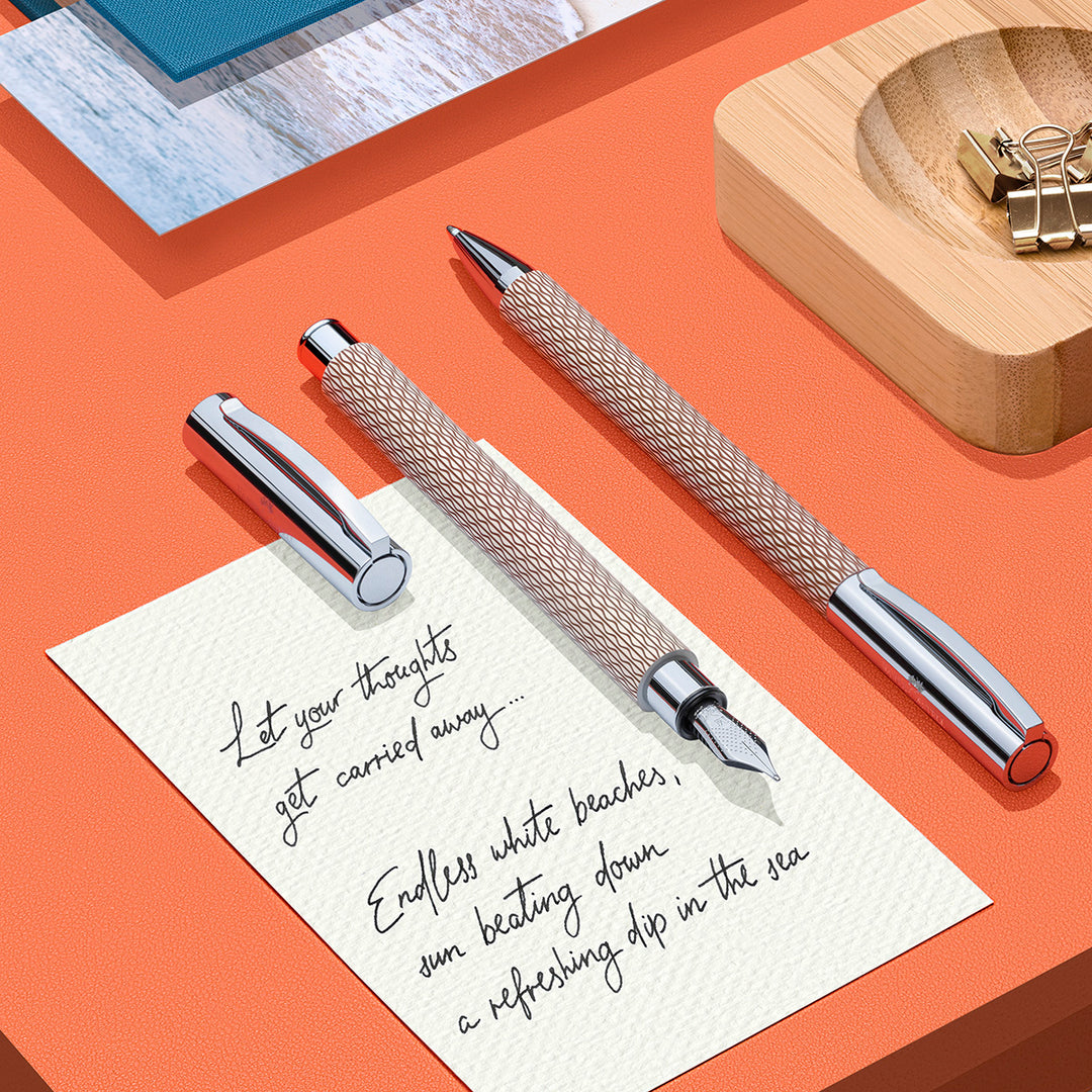 Faber-Castell Ambition Opart White Sand Ballpoint Pen