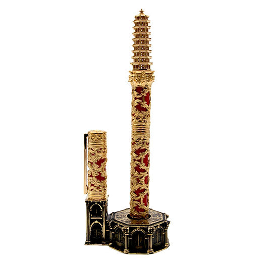 S.T. Dupont Haute Creation Architecture Collection Rollerball Pen - Lake Shanhu Pagodas