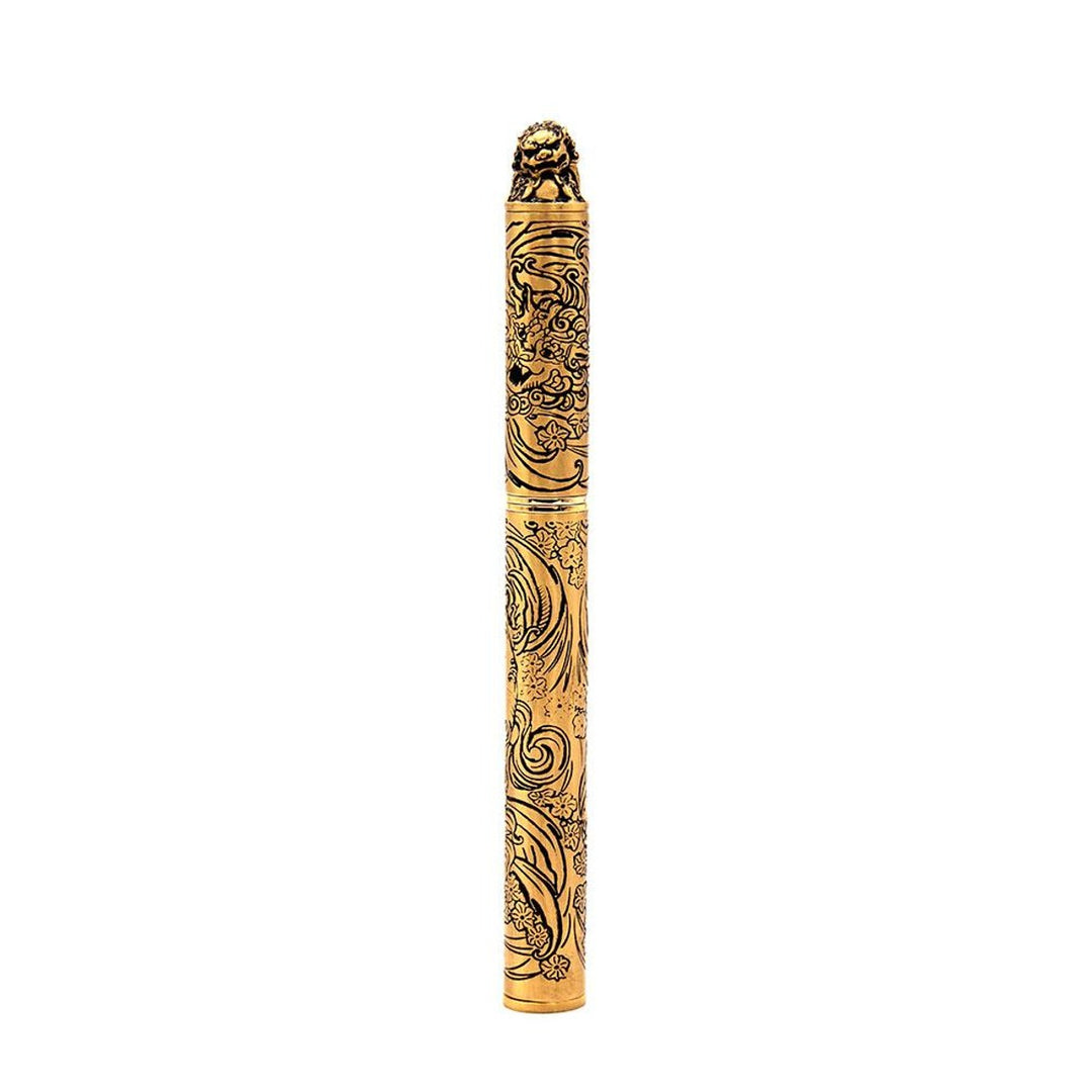 S.T. Dupont Haute Creation Tattoo Collection Fountain Pen - Gold Foo Dog