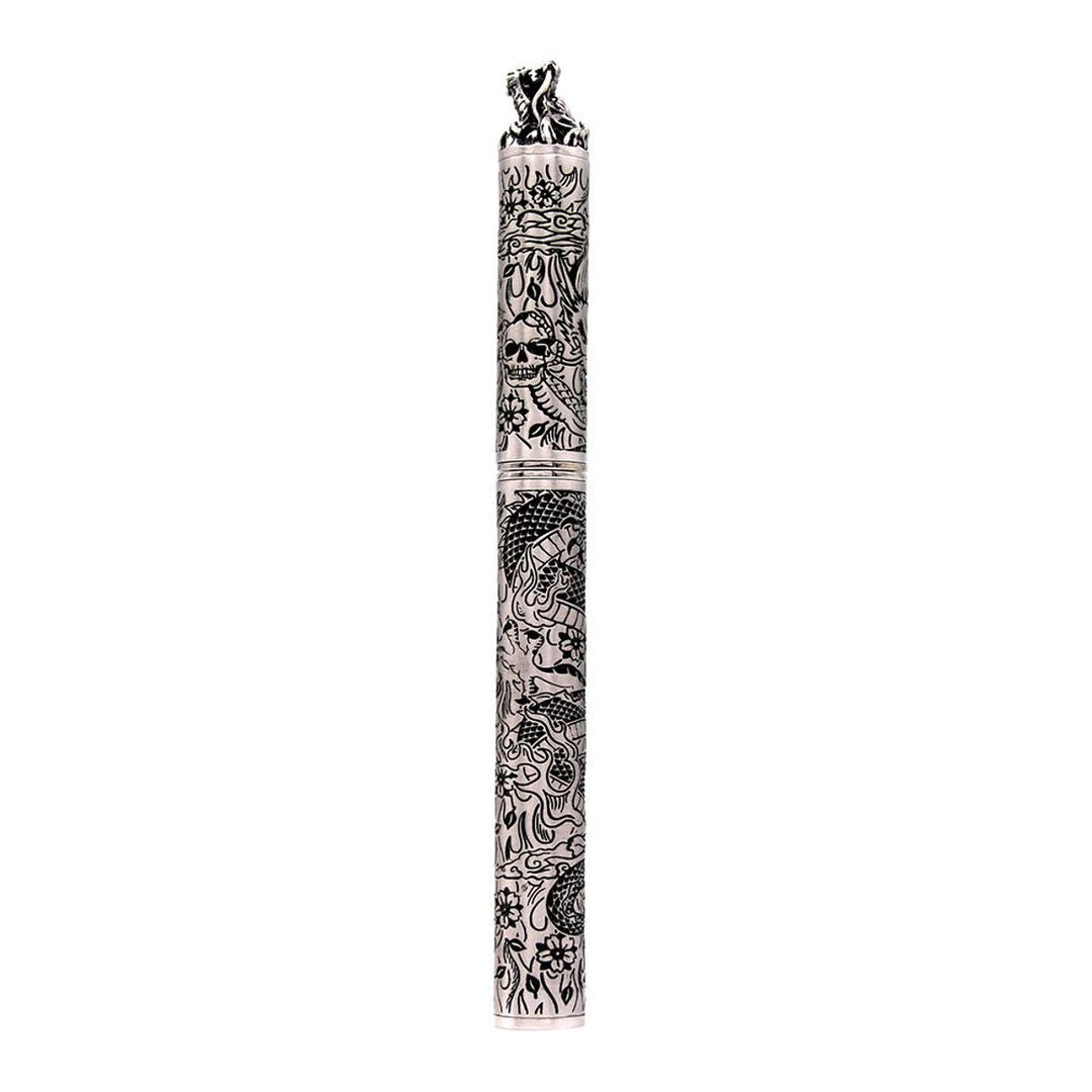 S.T. Dupont Haute Creation Tattoo Collection Rollerball Pen - Rhodium Dragon