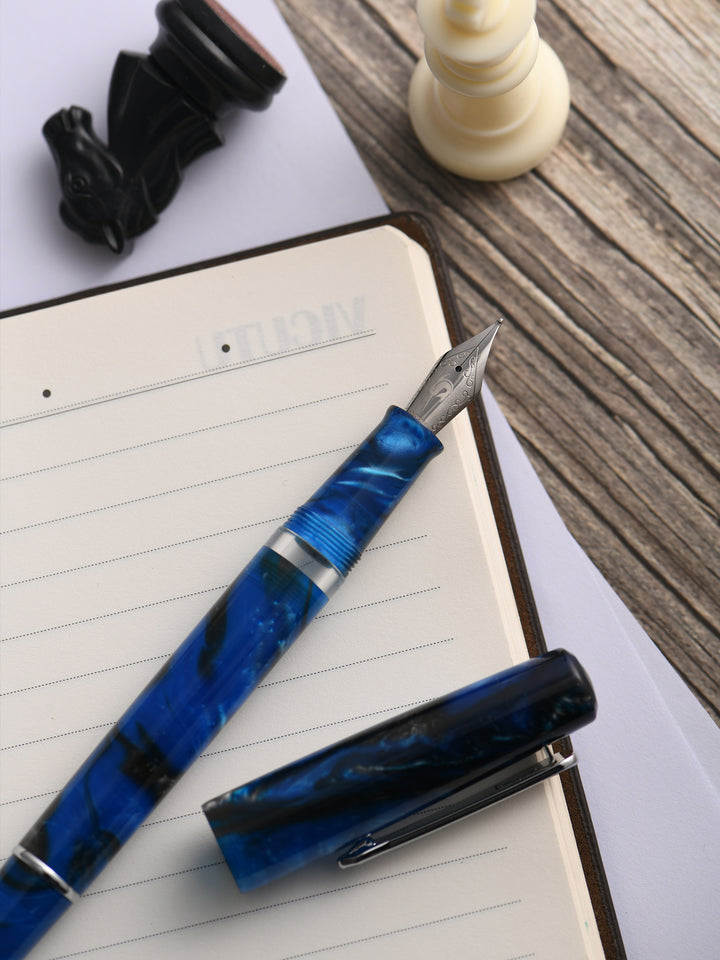 Nahvalur Schuylkill Fountain Pen - Marlin Blue