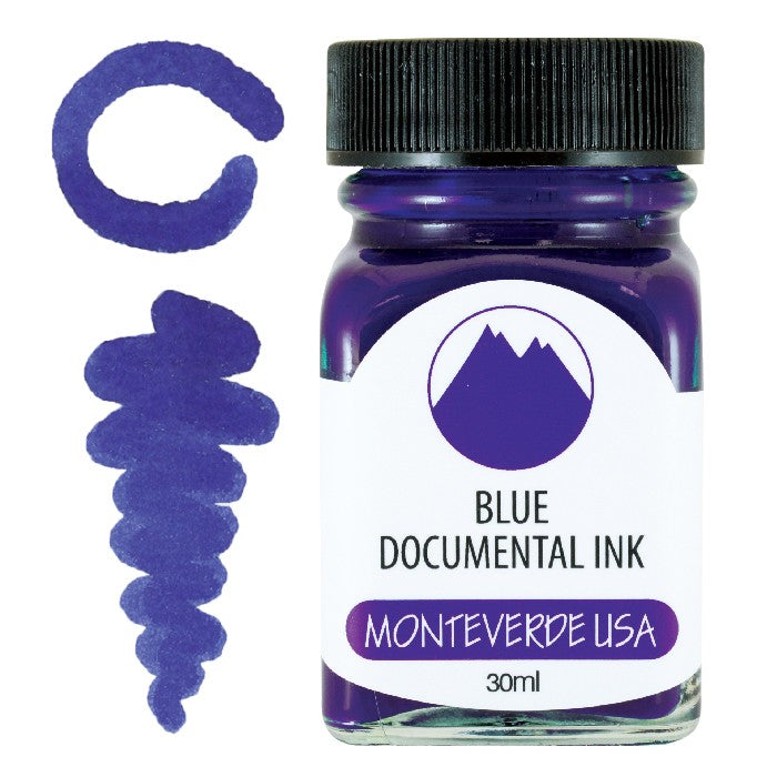 Monteverde Blue Documental Ink - 30ml Bottle
