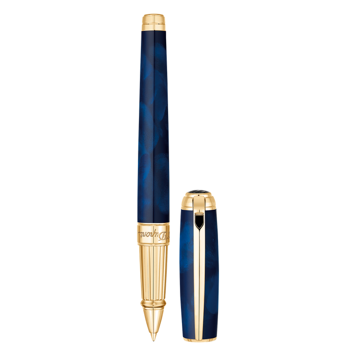 S.T. Dupont Line D Large Rollerball Pen - Atelier Blue Lacquer
