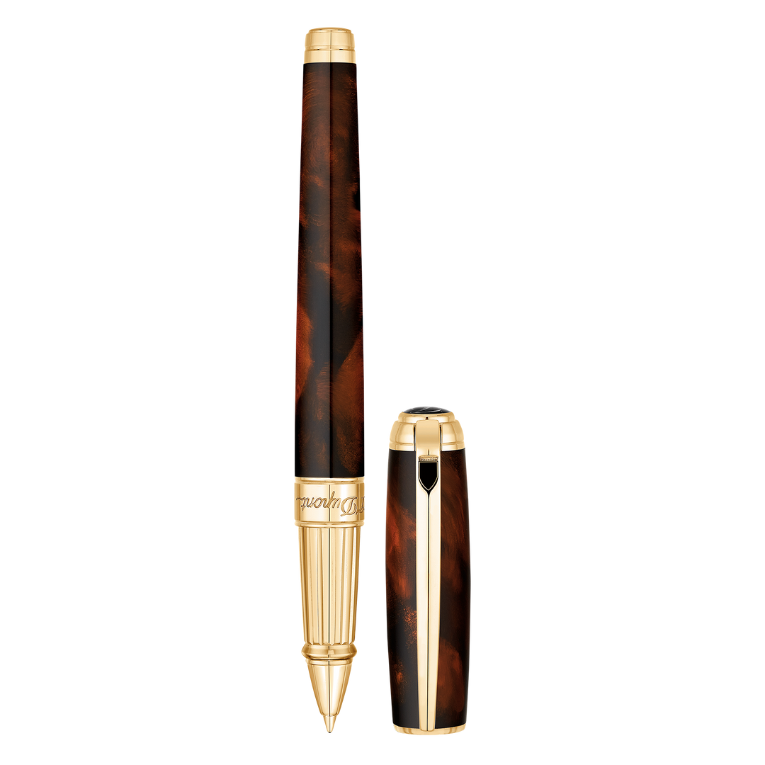 S.T. Dupont Line D Large Rollerball Pen - Atelier Brown Lacquer