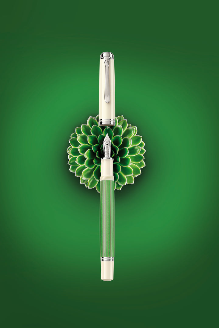 Pelikan Souverän M605 Special Edition Fountain Pen - Green-White