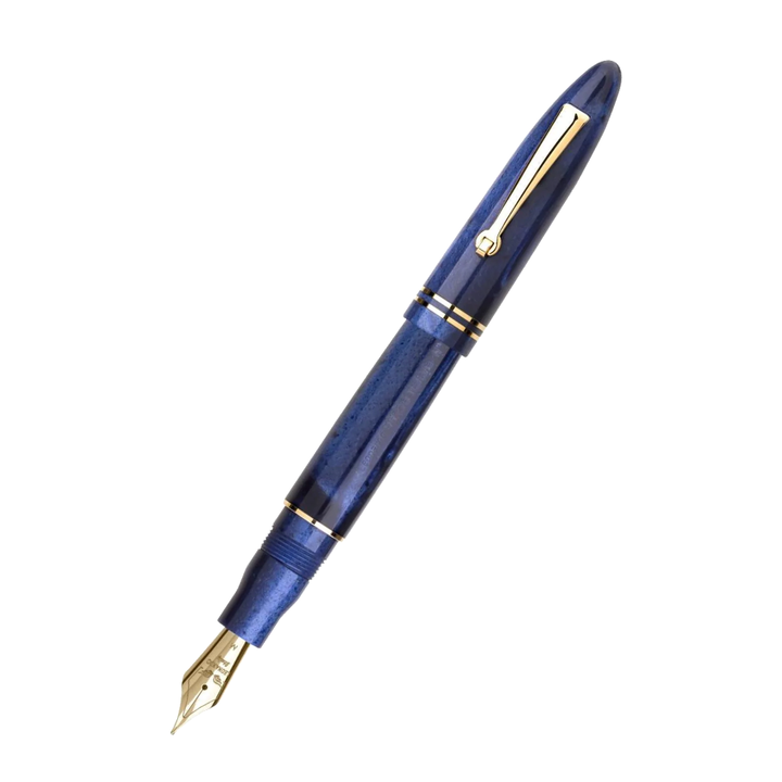 Leonardo Officina Italiana Furore Fountain Pen - Blue Galaxy (Gold Trim)
