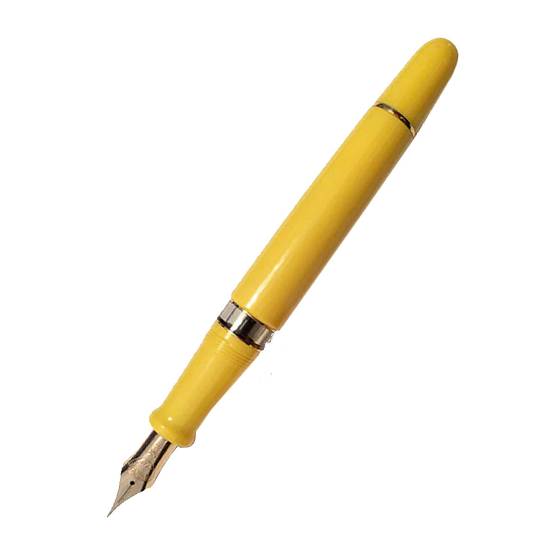 Aurora 88 Anniversary Yellow Fountain Pen With Flex Nib