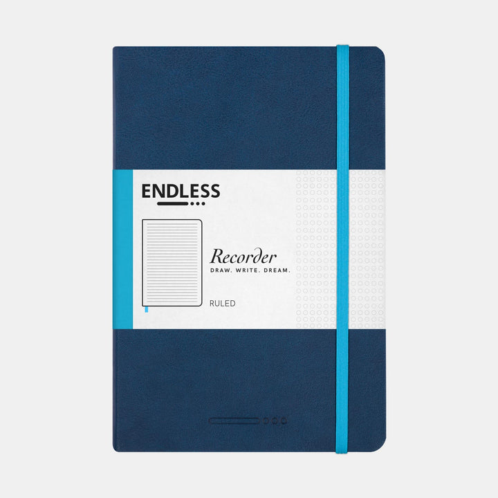 Endless Recorder A5 Notebook  –  Deep Ocean