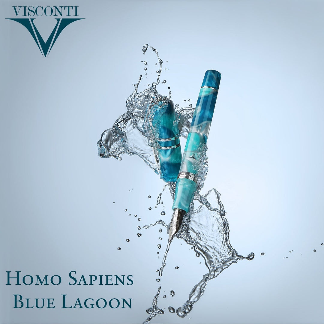 Visconti Homo Sapiens Fountain Pen - Blue Lagoon