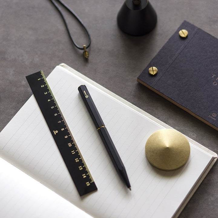 yStudio Brassing Portable Ballpoint Pen
