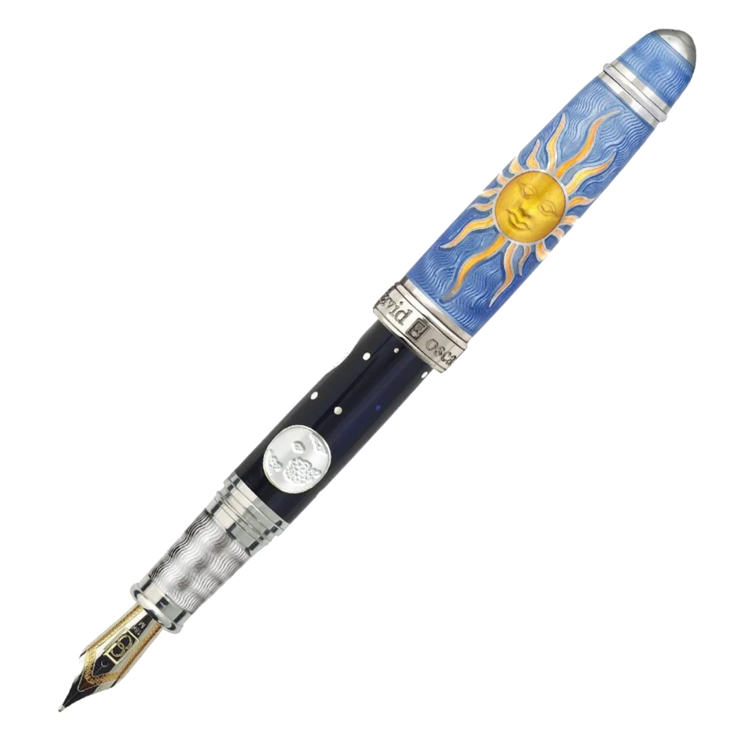 David Oscarson Celestial Azure Blue Pen