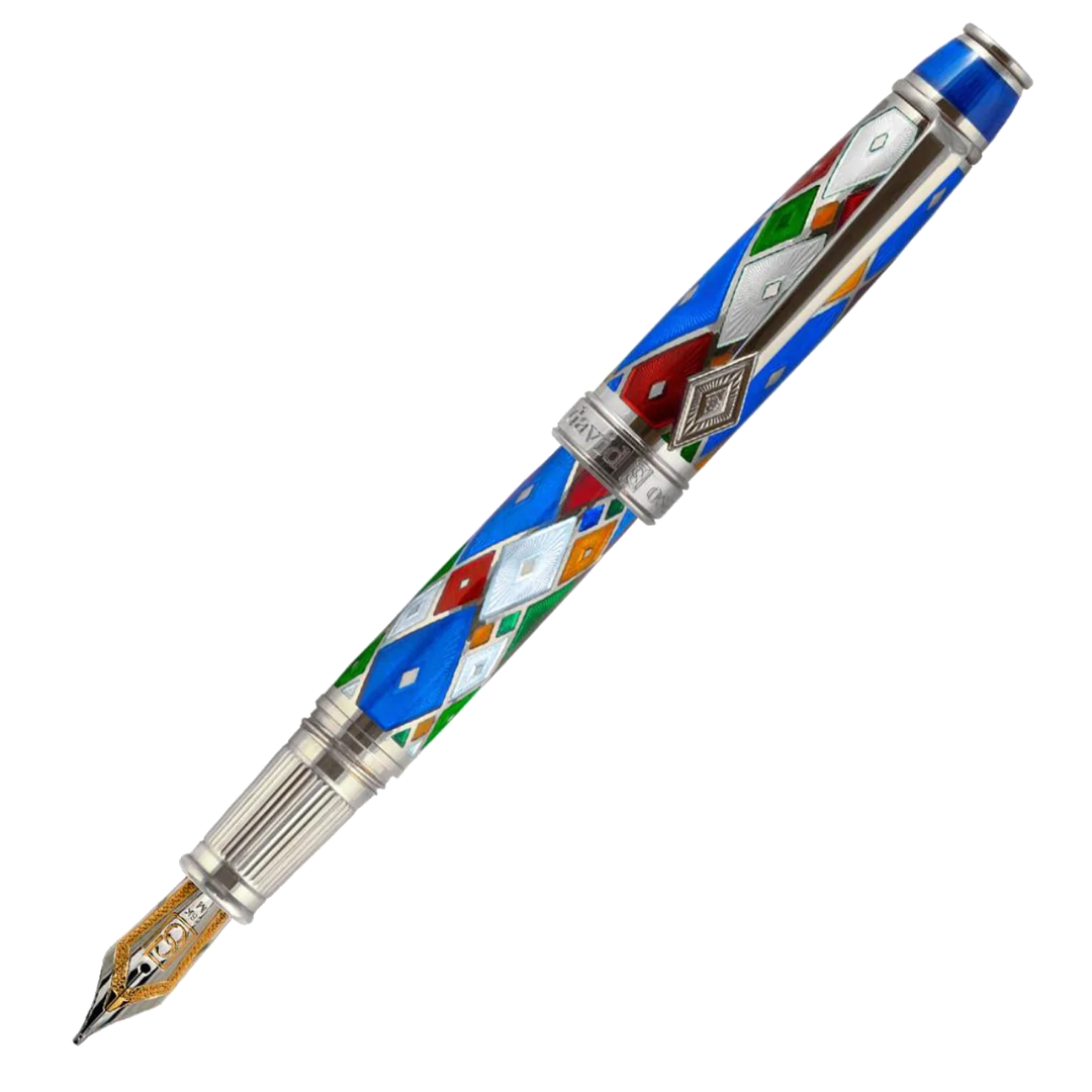 David Oscarson Harlequin Sapphire Pen