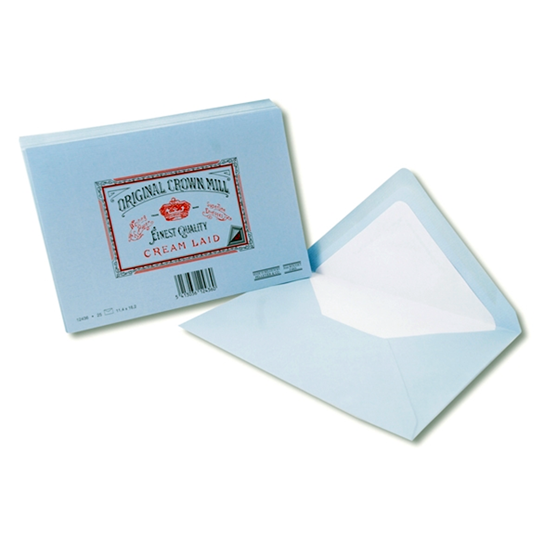 Crown Mill - 4.5 x 6.25" Classic Laid Envelopes for A5 Pad (25ct)