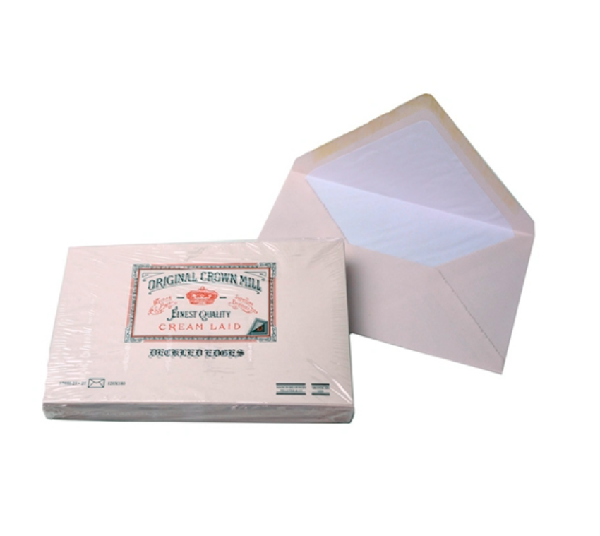 Crown Mill - 4.25 x 8.75" Classic Deckle Edge Envelopes (25pc)