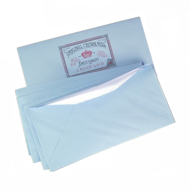 Crown Mill - 4.25 x 8.75" Classic Laid Envelopes for A4 Pad (25ct)