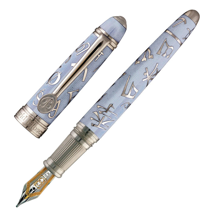 David Oscarson Lingua Pacifica Sapphire Pale Blue - Fountain Pen