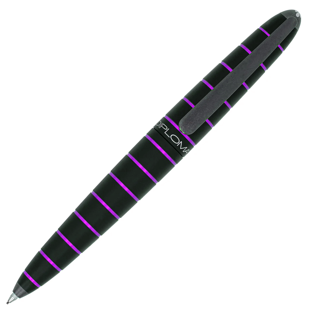 Diplomat Elox Ring 0.7mm Mechanical Pencil - Black/Purple