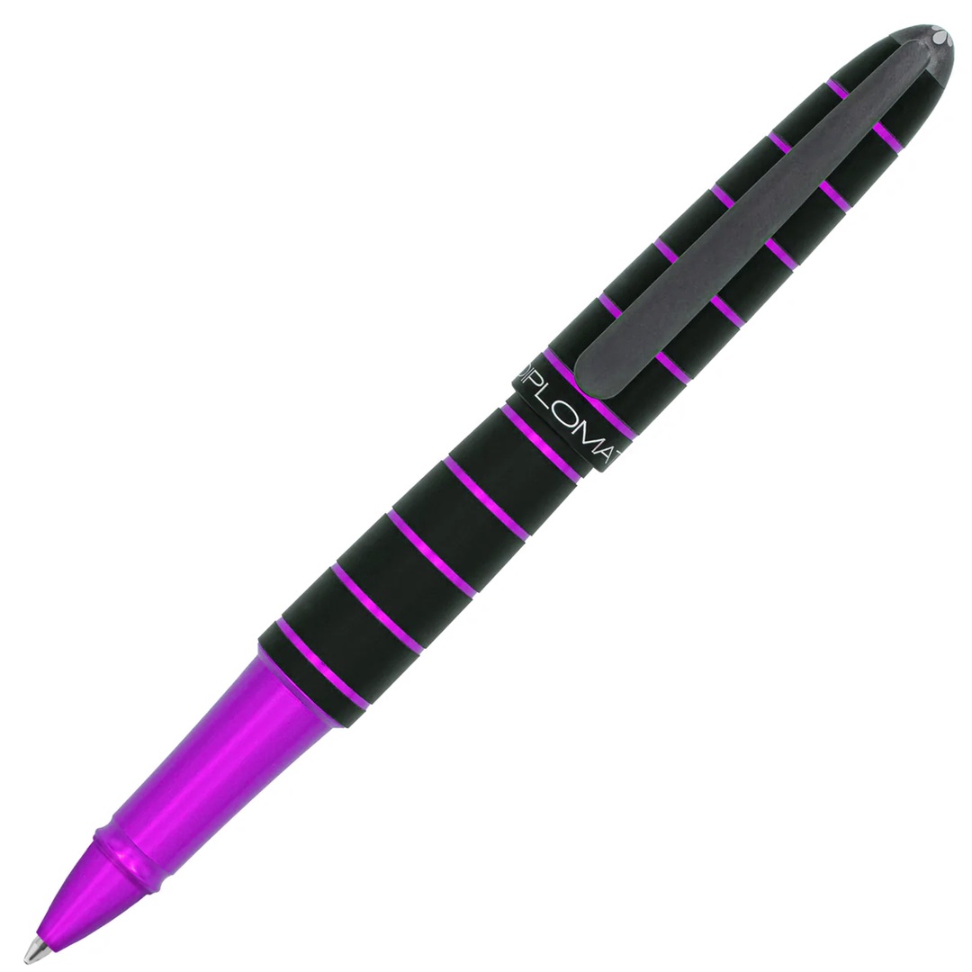 Diplomat Elox Ring Rollerball - Black/Purple