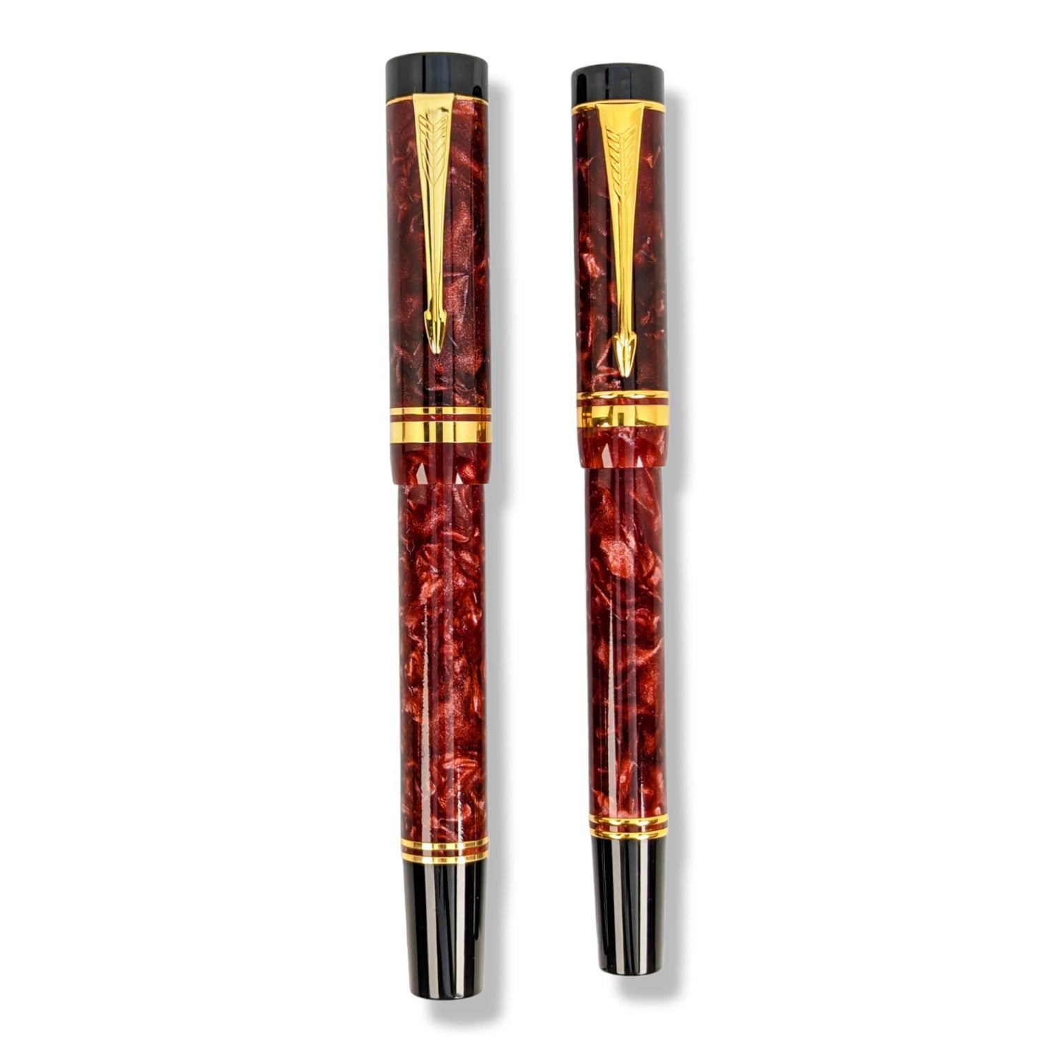 Parker Duofold Centennial Red Marble Fountain Pen – The Pleasure