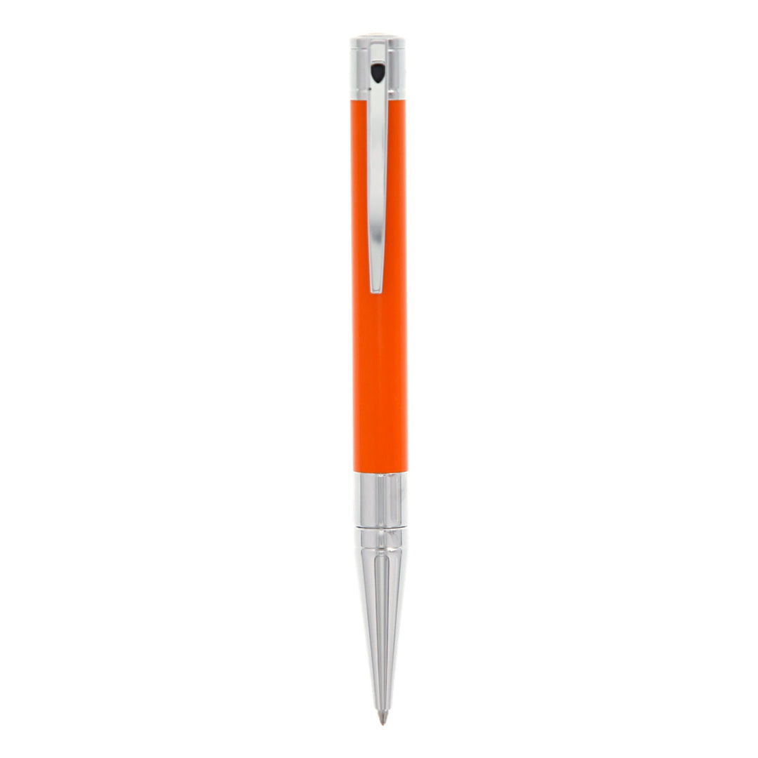 S.T. Dupont D-Initial Ballpoint Pen - Orange & Chrome