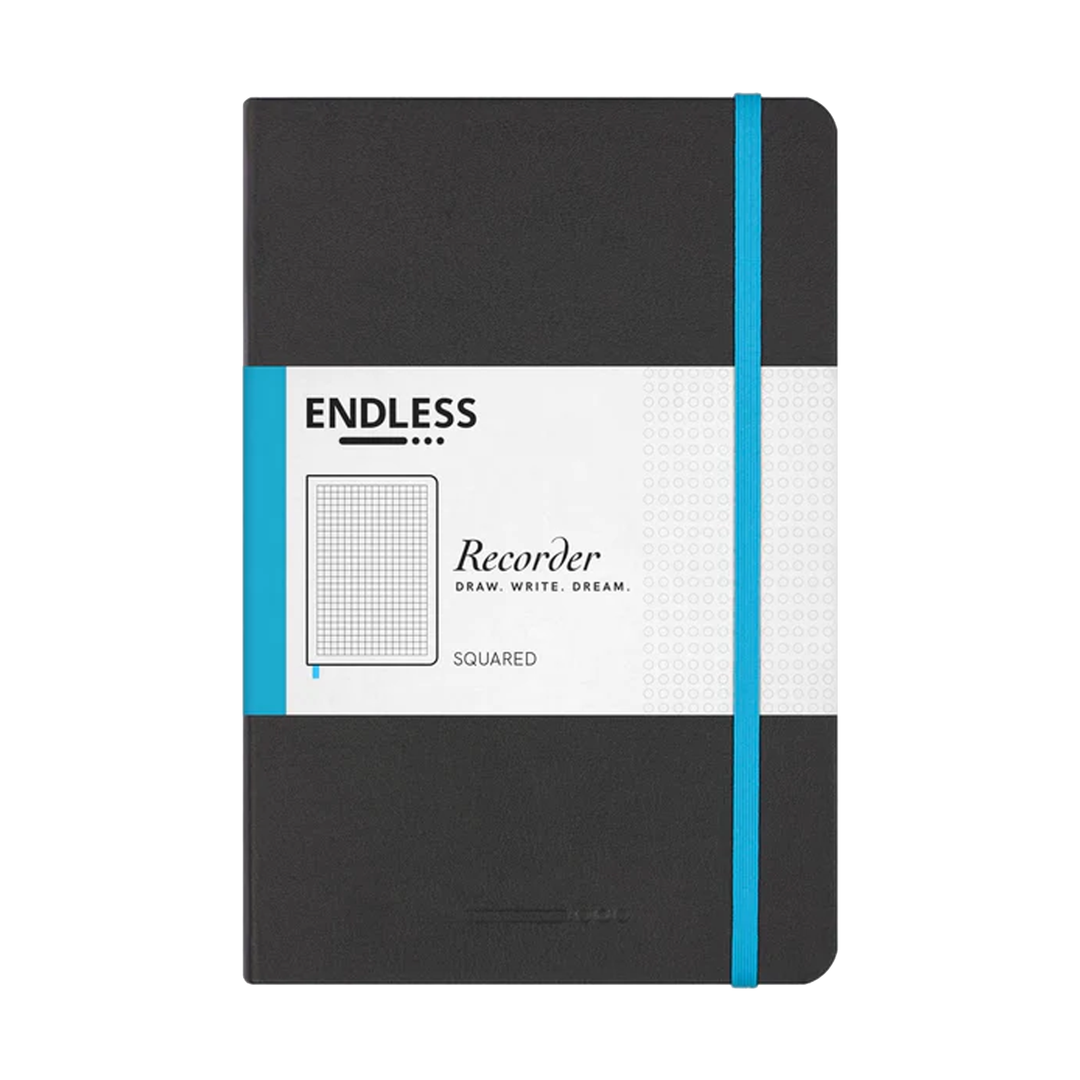 Endless Recorder A5 Notebook  –  Black