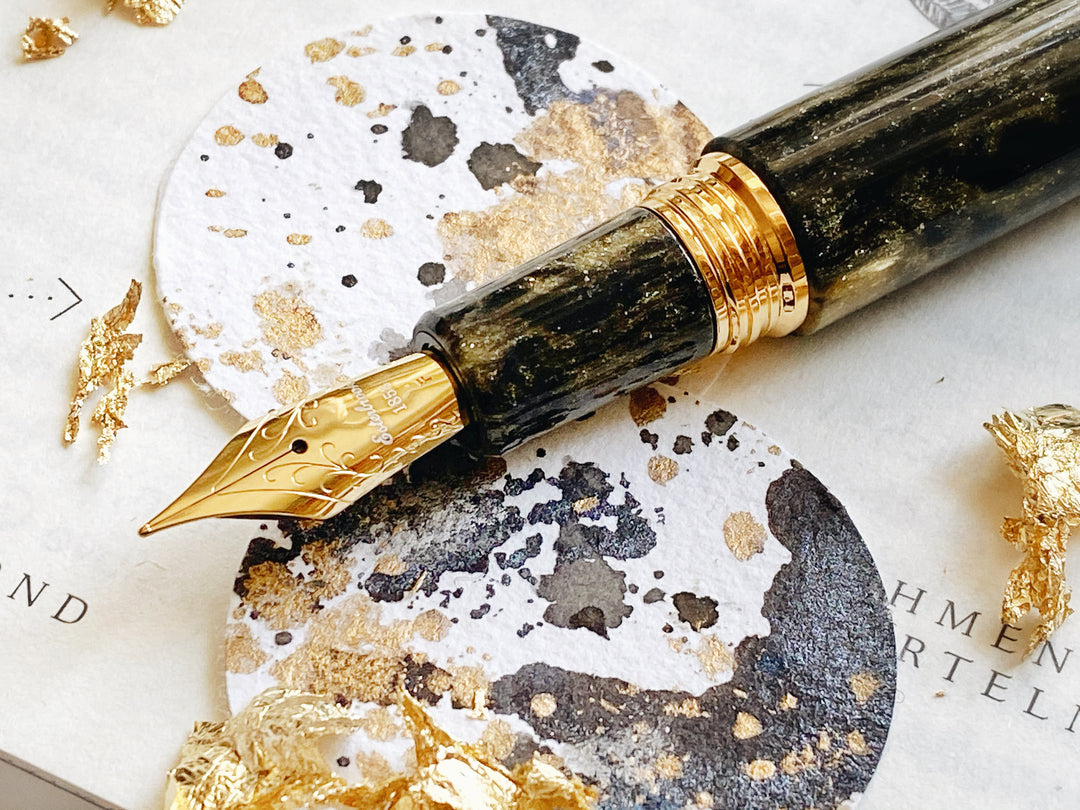 Esterbrook Estie Fountain Pen Oversized - Gold Rush Prospector Black