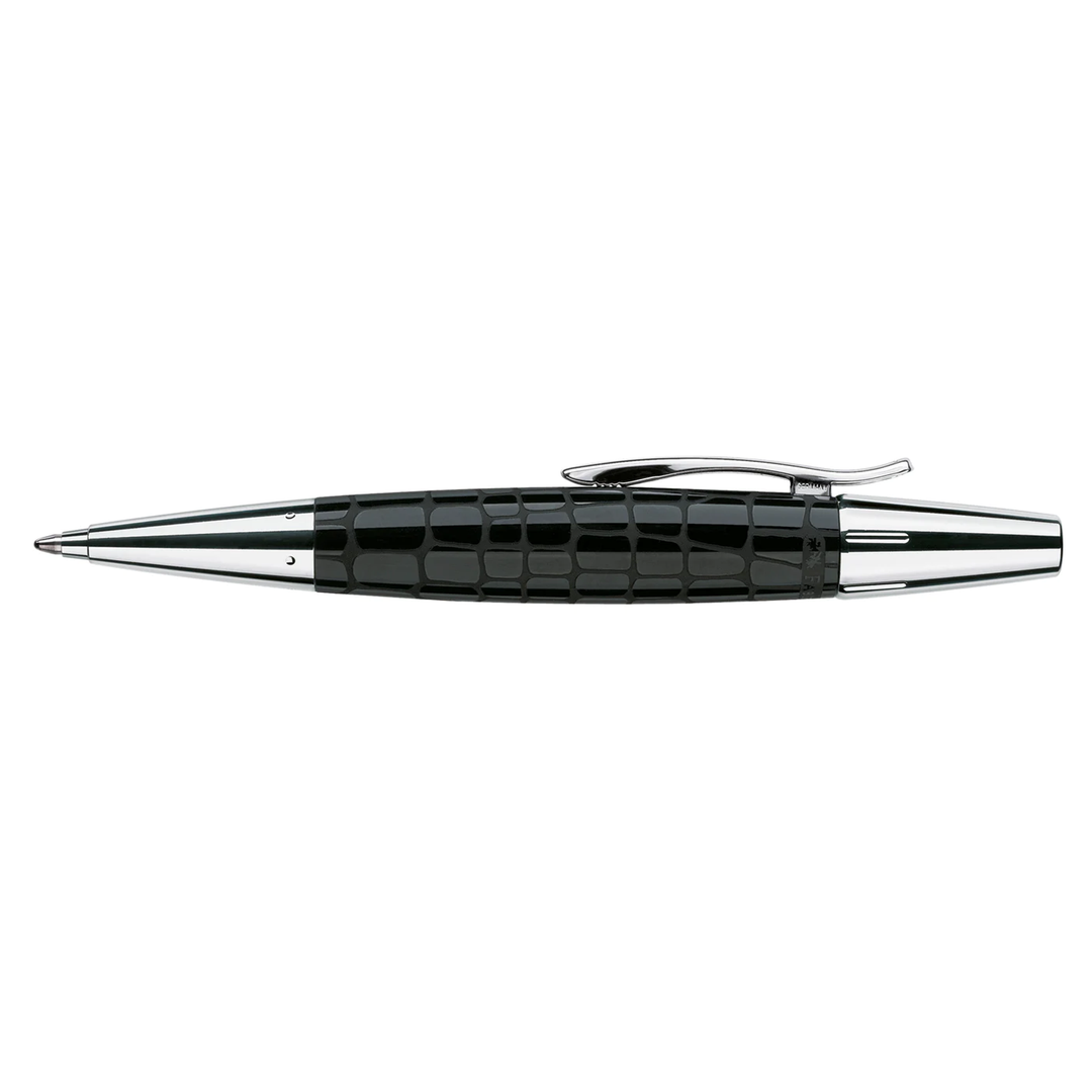 Faber-Castell E-Motion Precious Resin I - Crocodile Black Ballpoint Pen