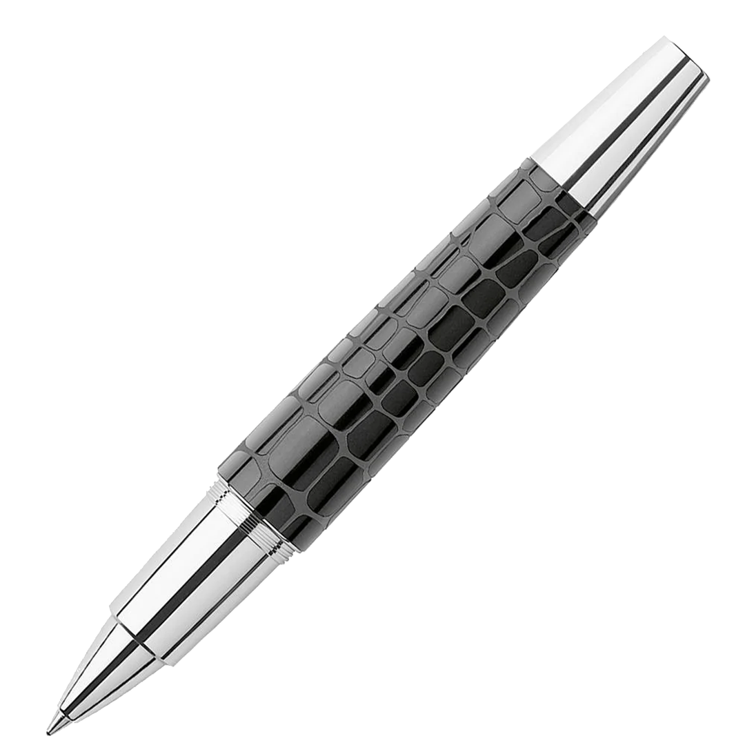 Faber-Castell E-Motion Precious Resin I - Crocodile Black Rollerball Pen