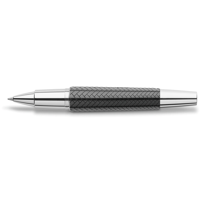 Faber-Castell E-Motion Precious Resin II - Parquet Black Rollerball Pen